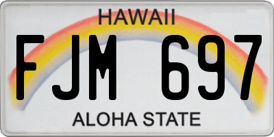 HI license plate FJM697