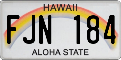 HI license plate FJN184