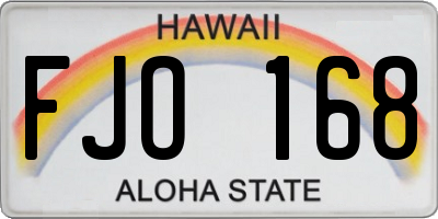 HI license plate FJO168