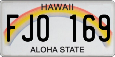 HI license plate FJO169