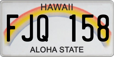 HI license plate FJQ158
