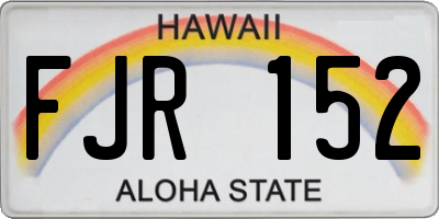 HI license plate FJR152