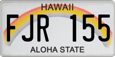 HI license plate FJR155