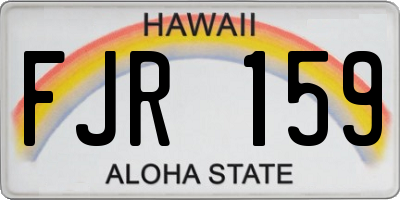 HI license plate FJR159
