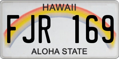 HI license plate FJR169