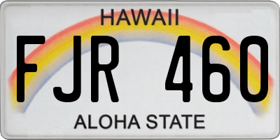 HI license plate FJR460