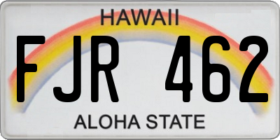 HI license plate FJR462