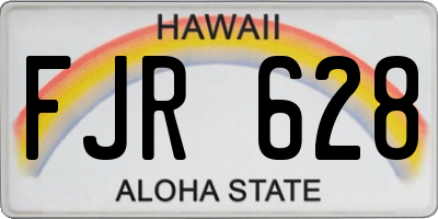 HI license plate FJR628