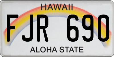 HI license plate FJR690