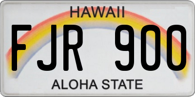 HI license plate FJR900