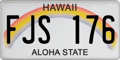 HI license plate FJS176