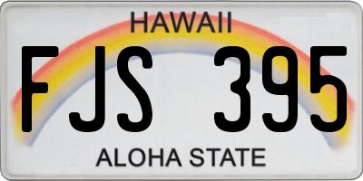 HI license plate FJS395