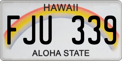 HI license plate FJU339