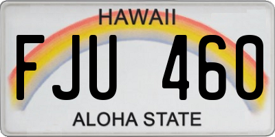 HI license plate FJU460