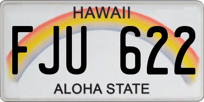 HI license plate FJU622