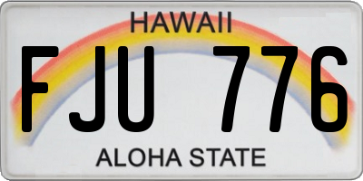 HI license plate FJU776