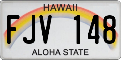 HI license plate FJV148