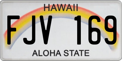 HI license plate FJV169