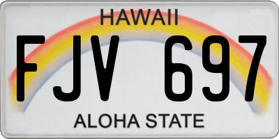 HI license plate FJV697