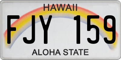 HI license plate FJY159