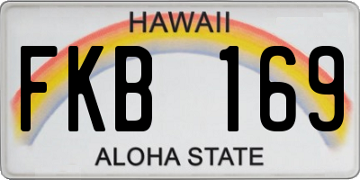 HI license plate FKB169