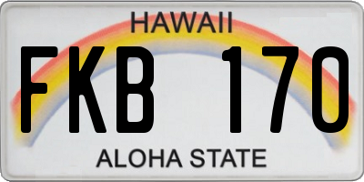 HI license plate FKB170