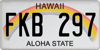 HI license plate FKB297