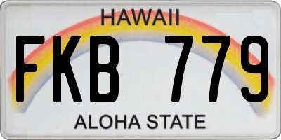 HI license plate FKB779
