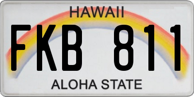 HI license plate FKB811