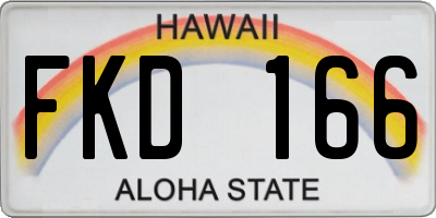 HI license plate FKD166