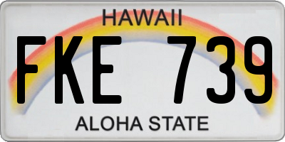 HI license plate FKE739