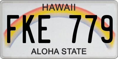HI license plate FKE779