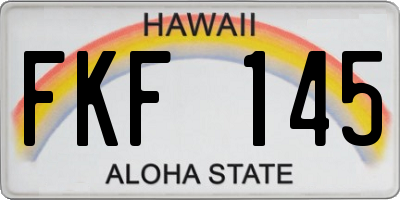 HI license plate FKF145
