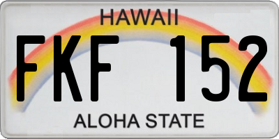HI license plate FKF152