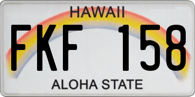 HI license plate FKF158