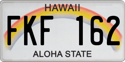 HI license plate FKF162