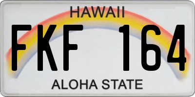 HI license plate FKF164