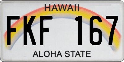 HI license plate FKF167