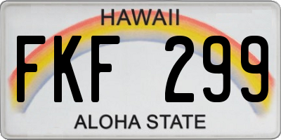 HI license plate FKF299