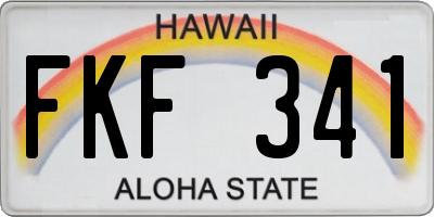 HI license plate FKF341