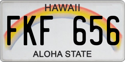HI license plate FKF656