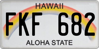 HI license plate FKF682