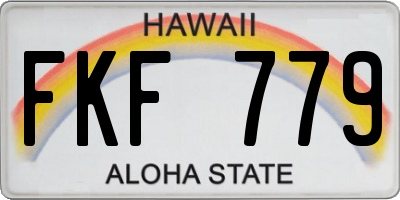 HI license plate FKF779
