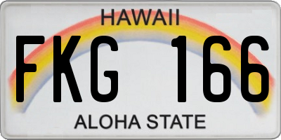 HI license plate FKG166