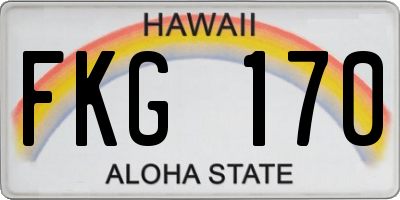 HI license plate FKG170