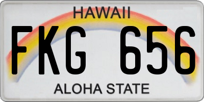 HI license plate FKG656