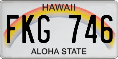 HI license plate FKG746