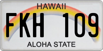 HI license plate FKH109