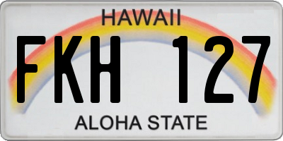 HI license plate FKH127