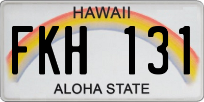 HI license plate FKH131